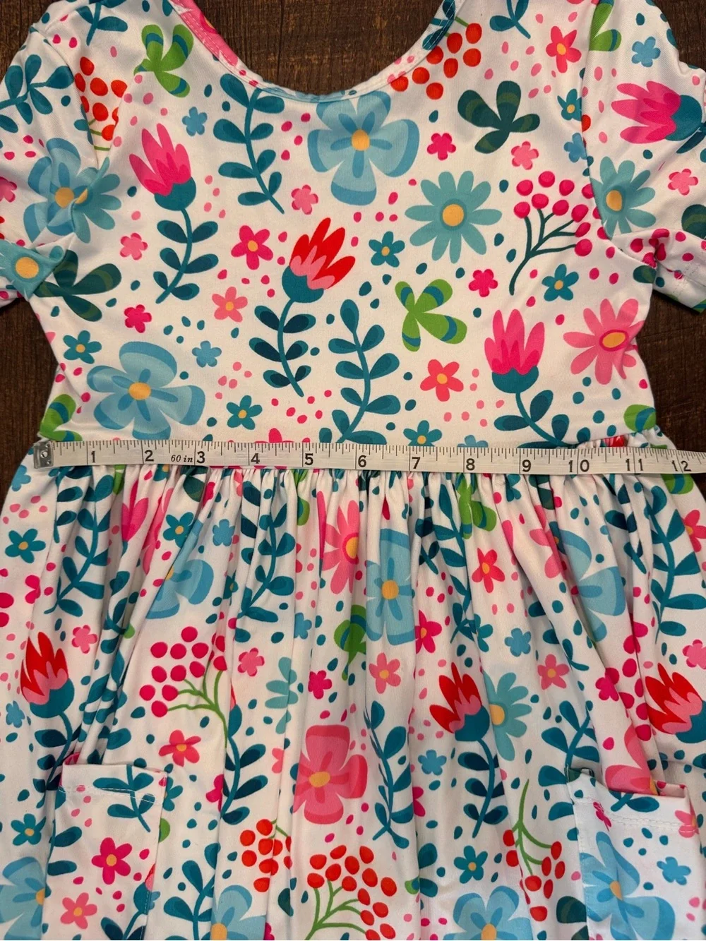 Mila & Rose SUNLIT GARDEN S/S POCKET TWIRL DRESS NWOT